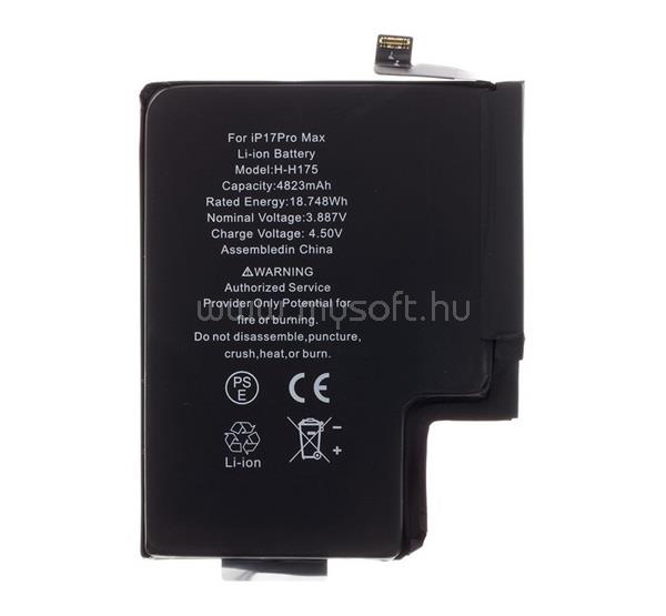 GIGAPACK iPhone 17 Pro Max GIGAPACK Akku 4823mAh LI-ION 661-56049 kompatibilis