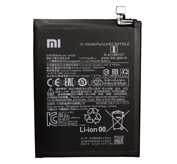 GIGAPACK Redmi 10 (2022) / 10 (2021) / Note 10 5G GIGAPACK Akku 5000mAh LI-Polymer BN5A kompatibilis