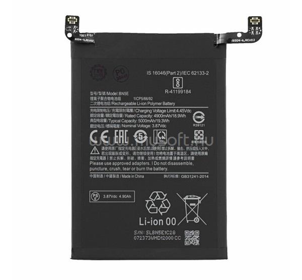 GIGAPACK Redmi Note 11 Pro Plus 5G / Note 11 Pro GIGAPACK Akku 5000mAh LI-Polymer BN5E kompatibilis