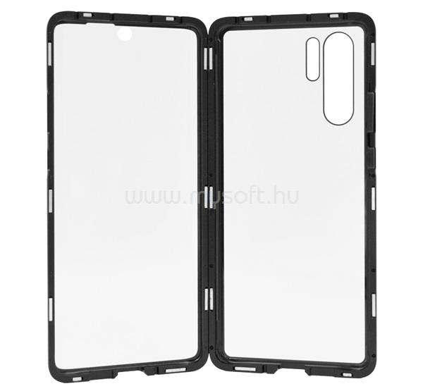 GIGAPACK Huawei P30 Pro GIGAPACK alumínium telefonvédő 360°-os védelem, 9H, FEKETE
