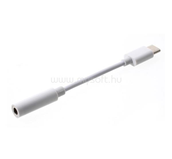 GIGAPACK GIGAPACK Audió adapter kábel 3.5mm jack aljzat - Type-C FEHÉR