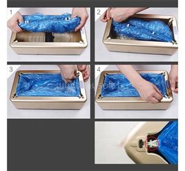 GIGAPACK GIGAPACK Cipővédő lábzsák adagoló automata, irodai használatra, ARANY GP-110623 small