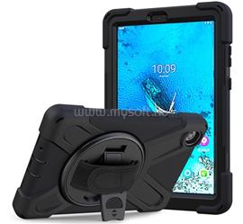GIGAPACK Lenovo Tab M8 / Tab M8 GIGAPACK Defender műanyag telefonvédő ütésállóság, 360° + kézpánt, FEKETE GP-102097 small