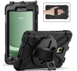 GIGAPACK Samsung Tab Active 5 WIFI GIGAPACK Defender műanyag telefonvédő ütésállóság, 360° + kézpánt, FEKETE GP-158343 small