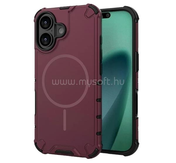GIGAPACK iPhone 17 GIGAPACK Defender műanyag telefonvédő ütésállóság, MagSafe, LILA
