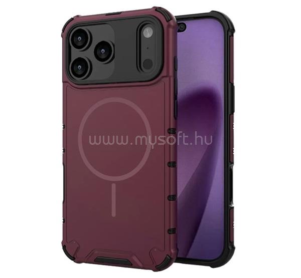 GIGAPACK iPhone 18 Pro Max / 17 Pro Max GIGAPACK Defender műanyag telefonvédő ütésállóság, MagSafe, LILA