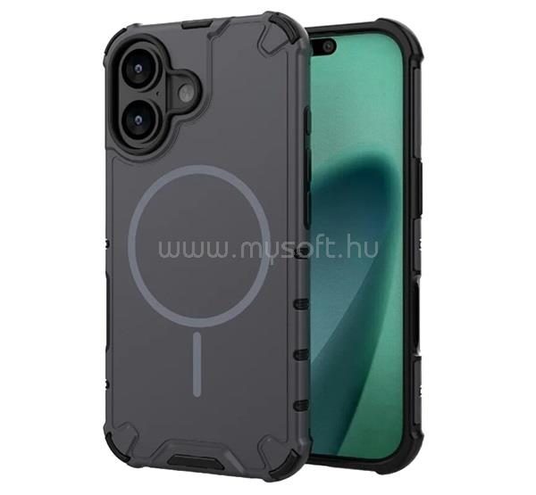 GIGAPACK iPhone 17 GIGAPACK Defender műanyag telefonvédő ütésállóság, MagSafe, SÖTÉTSZÜRKE