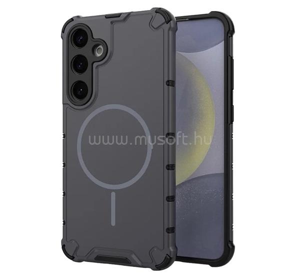 GIGAPACK Samsung S25 GIGAPACK Defender műanyag telefonvédő ütésállóság, MagSafe, SÖTÉTSZÜRKE
