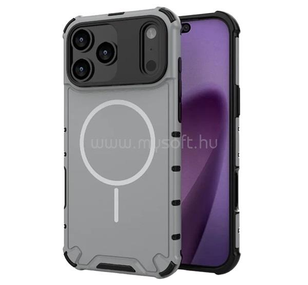 GIGAPACK iPhone 18 Pro Max / 17 Pro Max GIGAPACK Defender műanyag telefonvédő ütésállóság, MagSafe, VILÁGOSSZÜRKE