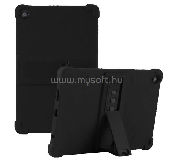 GIGAPACK T Tablet 2 5G GIGAPACK Defender szilikon telefonvédő ütésállóság, kitámasztó, FEKETE