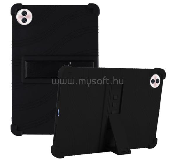 GIGAPACK Honor Pad 10 WIFI / Pad 10 5G GIGAPACK Defender szilikon telefonvédő ütésállóság, kitámasztó, FEKETE