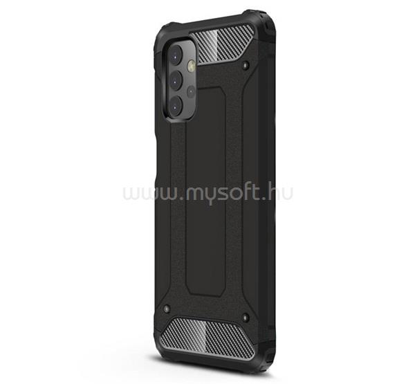 GIGAPACK Samsung A32 5G GIGAPACK Defender szilikon telefonvédő ütésállóság, fémhatás, FEKETE