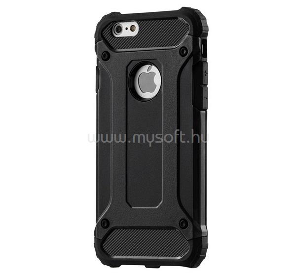 GIGAPACK iPhone 6S 4.7 / 6 4.7 GIGAPACK Defender szilikon telefonvédő ütésállóság, fémhatás, FEKETE
