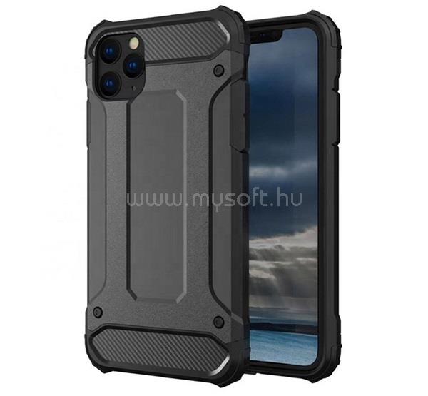 GIGAPACK Xiaomi 12 Pro GIGAPACK Defender szilikon telefonvédő ütésállóság, fémhatás, FEKETE