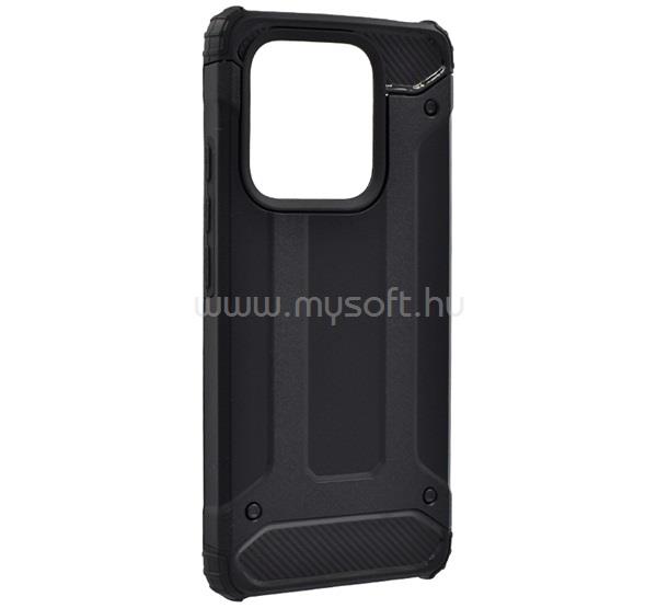 GIGAPACK Redmi Note 14 4G GIGAPACK Defender szilikon telefonvédő ütésállóság, fémhatás, FEKETE