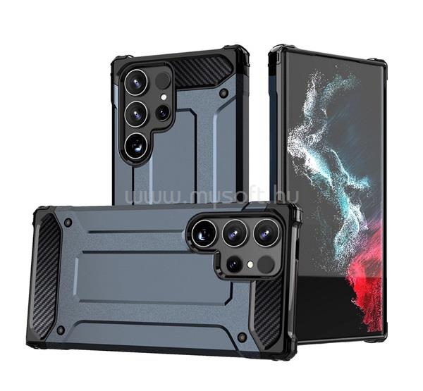 GIGAPACK Samsung S25 Ultra GIGAPACK Defender szilikon telefonvédő ütésállóság, fémhatás, SÖTÉTKÉK