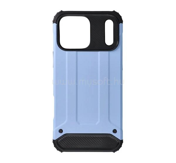 GIGAPACK iPhone 18 Pro / 17 Pro GIGAPACK Defender szilikon telefonvédő ütésállóság, fémhatás, VILÁGOSKÉK