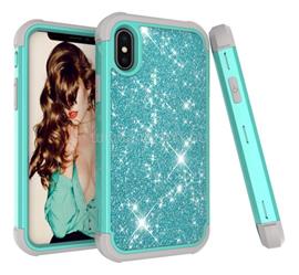 GIGAPACK iPhone XS Max 6.5 GIGAPACK Defender szilikon telefonvédő ütésállóság, flitteres, CYAN GP-82981 small