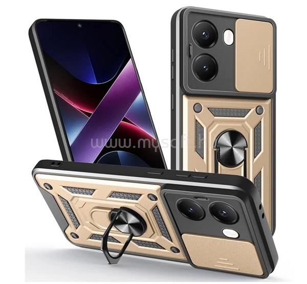 GIGAPACK Poco X7 Pro 5G GIGAPACK Defender szilikon telefonvédő ütésállóság, kameravédő, ARANY