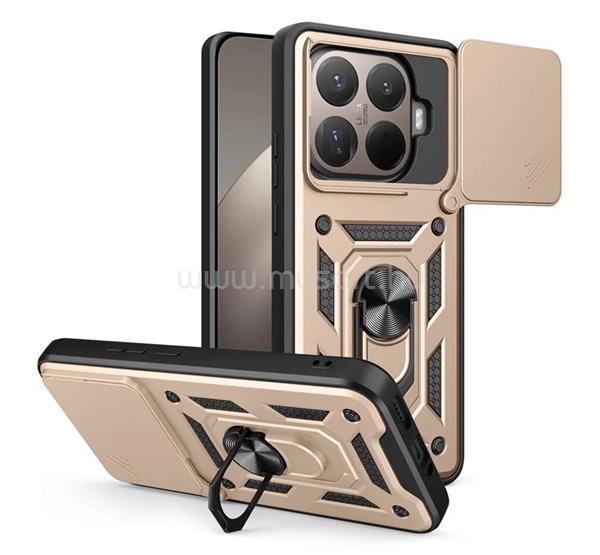 GIGAPACK Xiaomi 15T Pro GIGAPACK Defender szilikon telefonvédő ütésállóság, kameravédő, ARANY