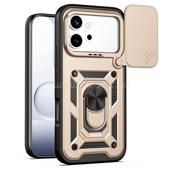 GIGAPACK Honor 600 / 600 Pro GIGAPACK Defender szilikon telefonvédő ütésállóság, kameravédő, ARANY