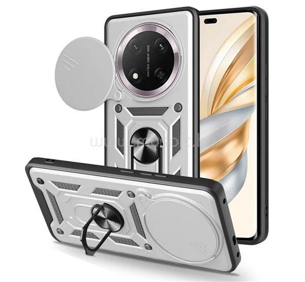 GIGAPACK Honor Magic 7 Lite GIGAPACK Defender szilikon telefonvédő ütésállóság, kameravédő, EZÜST