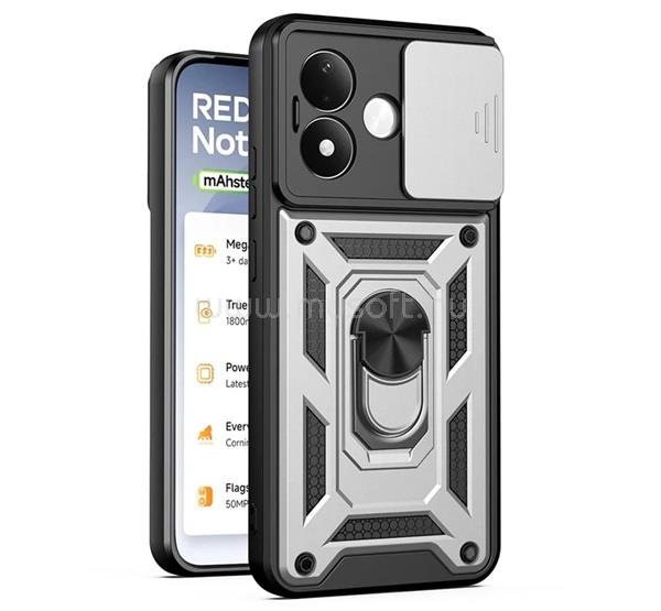 GIGAPACK Redmi Note 17 4G / Note 17 5G GIGAPACK Defender szilikon telefonvédő ütésállóság, kameravédő, EZÜST