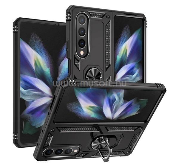 GIGAPACK Samsung Z Fold4 5G GIGAPACK Defender szilikon telefonvédő ütésállóság, kameravédő, FEKETE