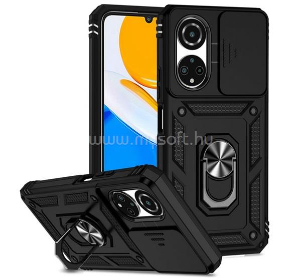 GIGAPACK Honor X7 (2022) GIGAPACK Defender szilikon telefonvédő ütésállóság, kameravédő, FEKETE