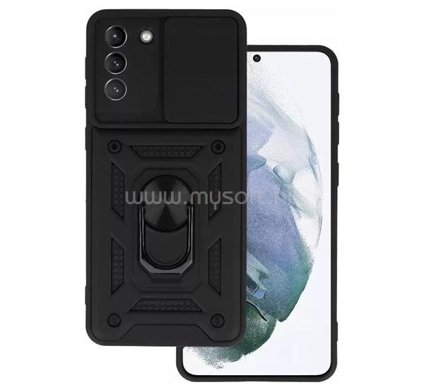 GIGAPACK Samsung S21 GIGAPACK Defender szilikon telefonvédő ütésállóság, kameravédő, FEKETE