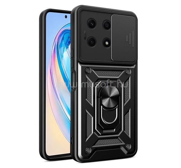 GIGAPACK Honor X8a GIGAPACK Defender szilikon telefonvédő ütésállóság, kameravédő, FEKETE