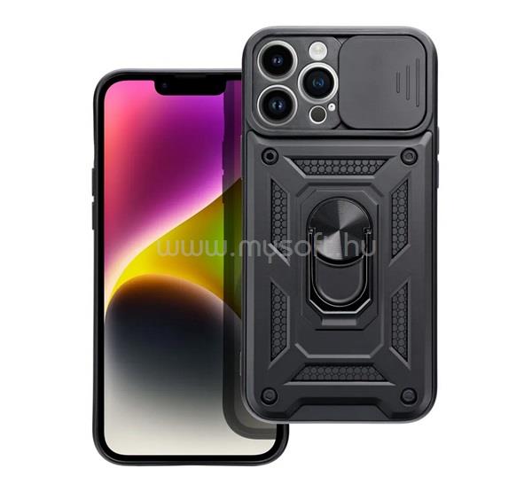 GIGAPACK iPhone 15 Pro Max GIGAPACK Defender szilikon telefonvédő ütésállóság, kameravédő, FEKETE