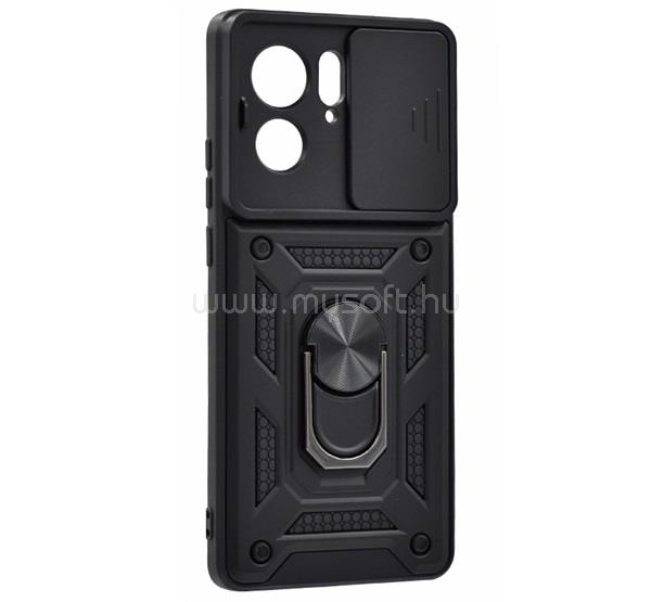 GIGAPACK Motorola Edge 40 5G GIGAPACK Defender szilikon telefonvédő ütésállóság, kameravédő, FEKETE