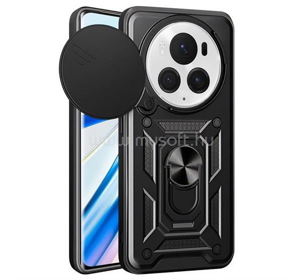 GIGAPACK Honor Magic 6 Pro GIGAPACK Defender szilikon telefonvédő ütésállóság, kameravédő, FEKETE