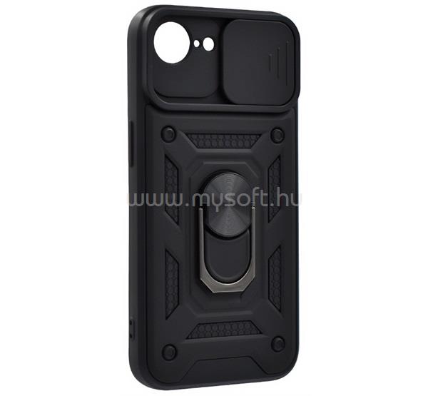 GIGAPACK iPhone 17e / 16e GIGAPACK Defender szilikon telefonvédő ütésállóság, kameravédő, FEKETE