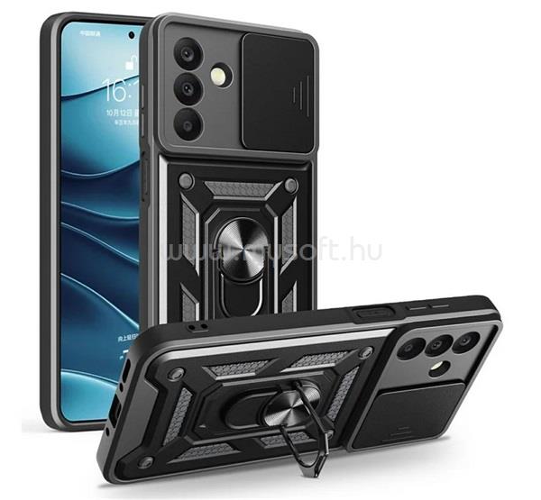 GIGAPACK Samsung A18 5G / A18 4G / A17 4G GIGAPACK Defender szilikon telefonvédő ütésállóság, kameravédő, FEKETE