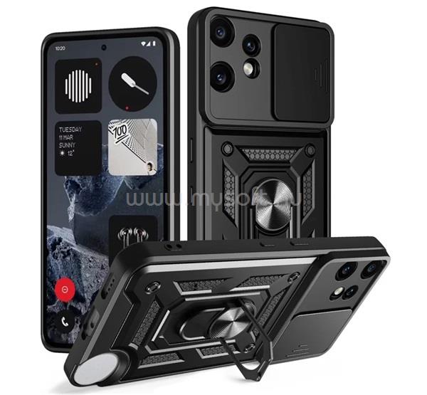 GIGAPACK Nothing CMF Phone 2 Pro GIGAPACK Defender szilikon telefonvédő ütésállóság, kameravédő, FEKETE