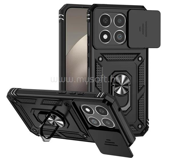 GIGAPACK Xiaomi 15T GIGAPACK Defender szilikon telefonvédő ütésállóság, kameravédő, FEKETE