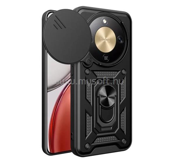 GIGAPACK Honor Magic 8 Lite GIGAPACK Defender szilikon telefonvédő ütésállóság, kameravédő, FEKETE