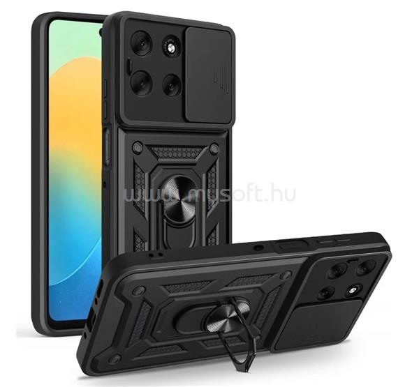 GIGAPACK Motorola Moto G56 5G GIGAPACK Defender szilikon telefonvédő ütésállóság, kameravédő, FEKETE