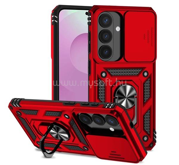 GIGAPACK Samsung S26 GIGAPACK Defender szilikon telefonvédő ütésállóság, kameravédő, PIROS