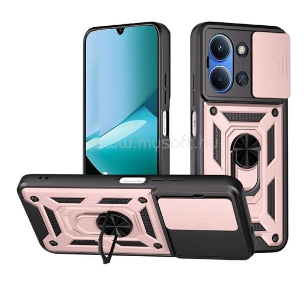 GIGAPACK Redmi 15C 5G / 15C 4G GIGAPACK Defender szilikon telefonvédő ütésállóság, kameravédő, ROZÉARANY