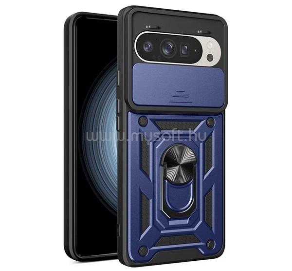 GIGAPACK Google Pixel 9 Pro / 9 GIGAPACK Defender szilikon telefonvédő ütésállóság, kameravédő, SÖTÉTKÉK