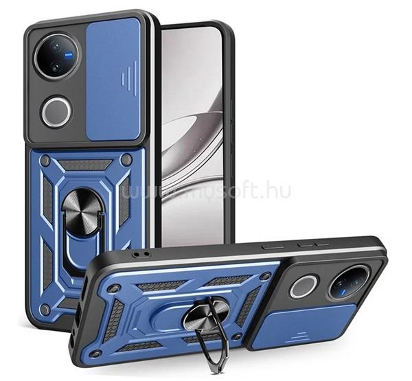 GIGAPACK Vivo V50 GIGAPACK Defender szilikon telefonvédő ütésállóság, kameravédő, SÖTÉTKÉK
