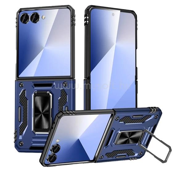 GIGAPACK Samsung Z Flip8 / Z Flip7 GIGAPACK Defender szilikon telefonvédő ütésállóság, mágneses, SÖTÉTKÉK