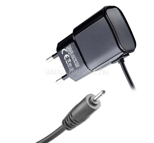 GIGAPACK Nokia 108 / 106 / 501 Asha GIGAPACK Hálózati töltő 3W, 2mm fix kábel, FEKETE