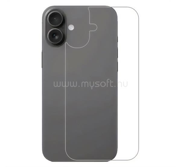 GIGAPACK iPhone 17 GIGAPACK Hátlapvédő üveg 2.5D, 9H, ÁTLÁTSZÓ