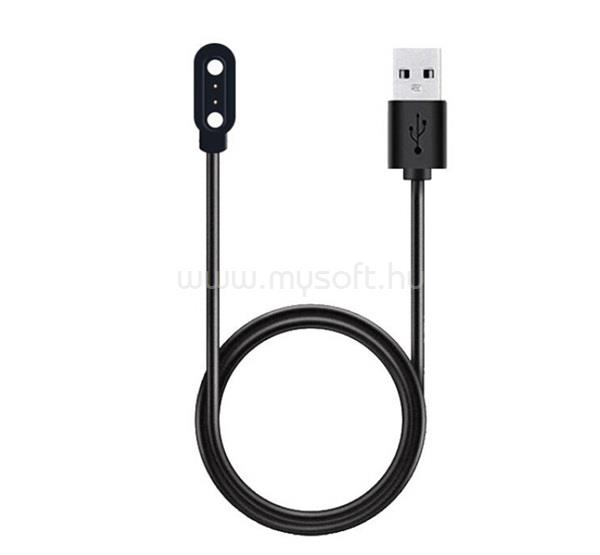 GIGAPACK Haylou LS02 Pro / LS01 / LS02 GIGAPACK Töltőkábel USB mágneses, 100cm, FEKETE