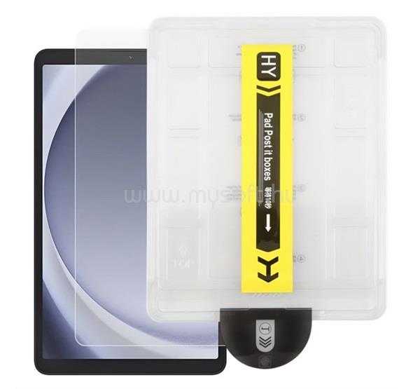 GIGAPACK Samsung Tab A11 LTE / Tab A11 WIFI / Tab A9 LTE GIGAPACK Képernyővédő üveg 0.3mm, NEM íves + segédkeret, ÁTLÁTSZÓ