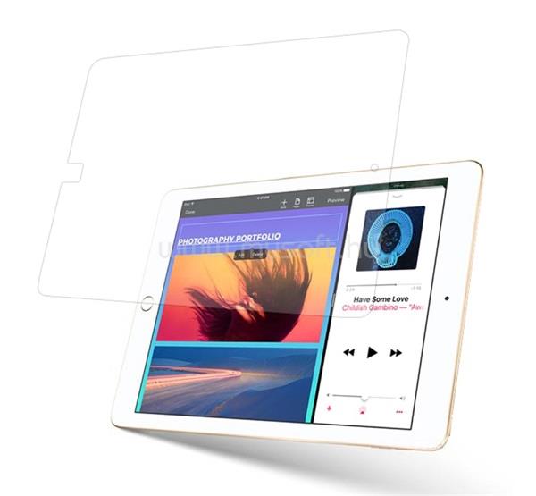 GIGAPACK IPAD 9.7 (2018) / 9.7 (2017) GIGAPACK Képernyővédő üveg 0.3mm, NEM íves, ÁTLÁTSZÓ